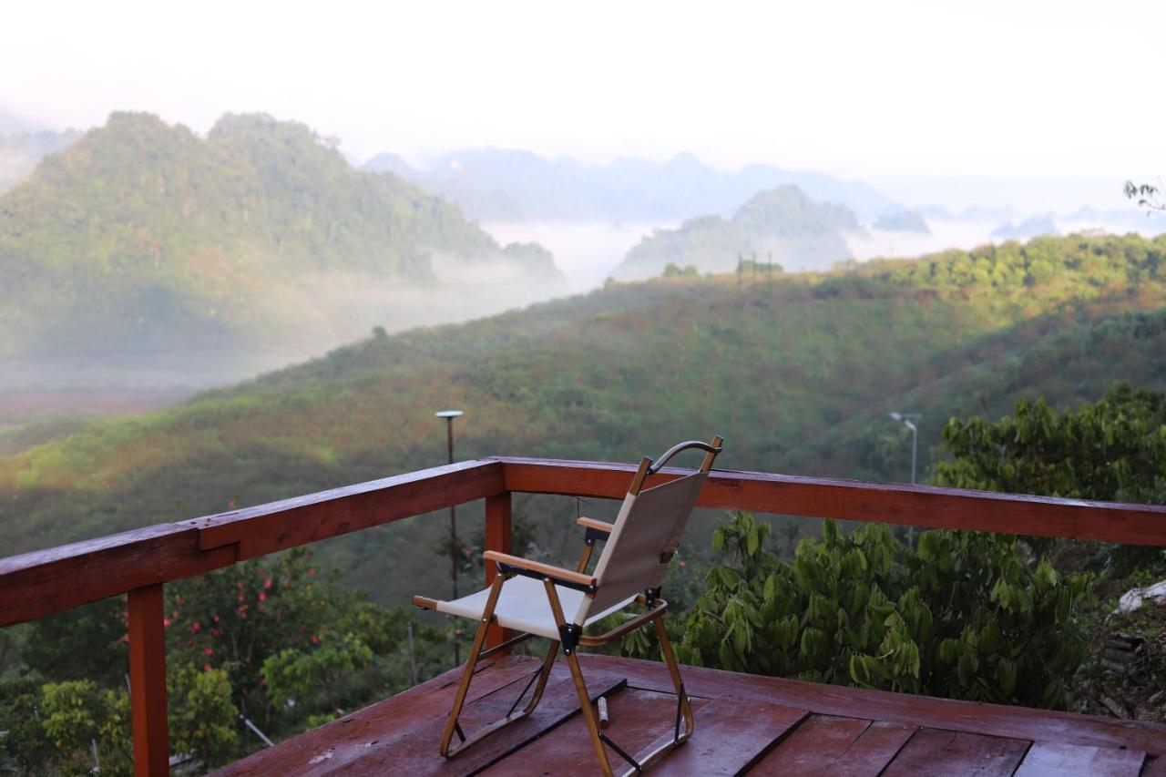 Ferienwohnung Moc Chau Peachy Garden Exterior foto