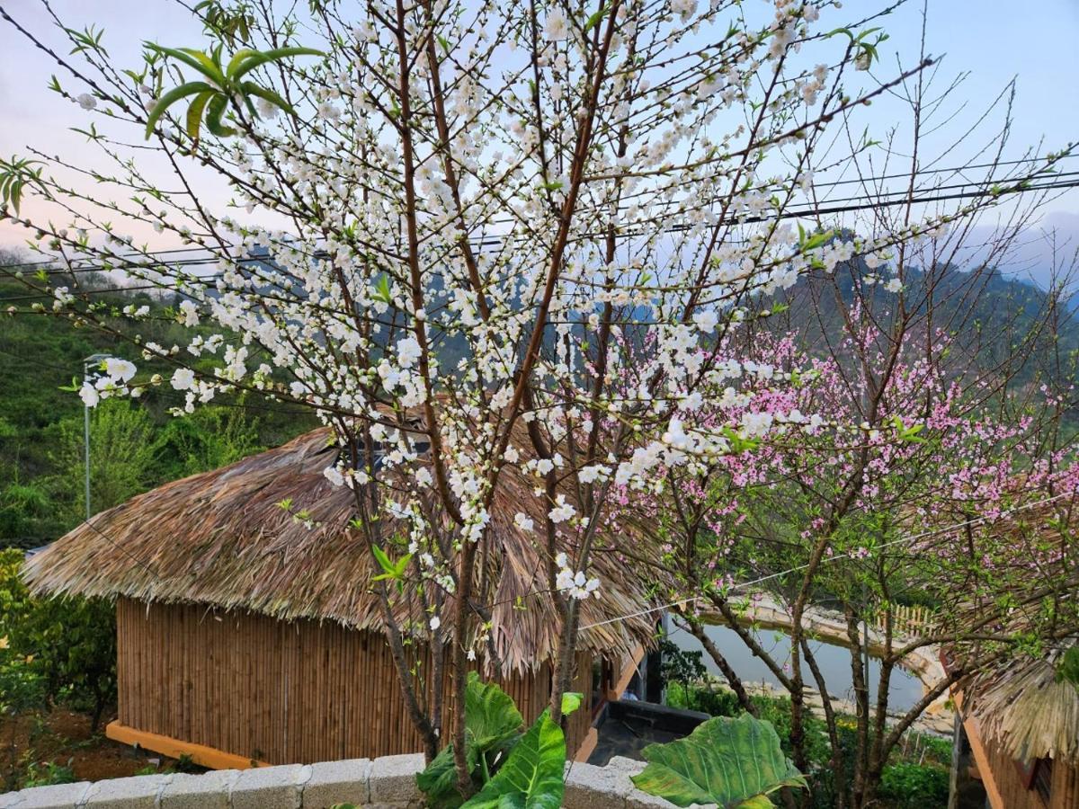 Ferienwohnung Moc Chau Peachy Garden Exterior foto