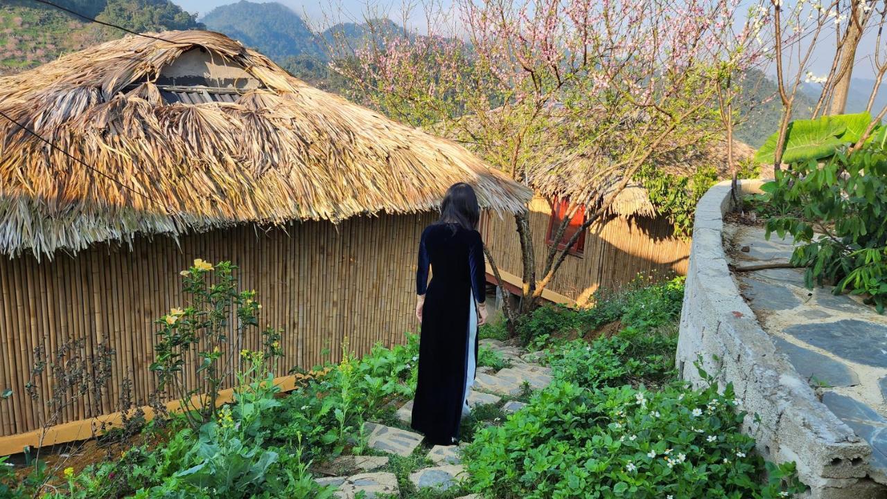 Ferienwohnung Moc Chau Peachy Garden Exterior foto