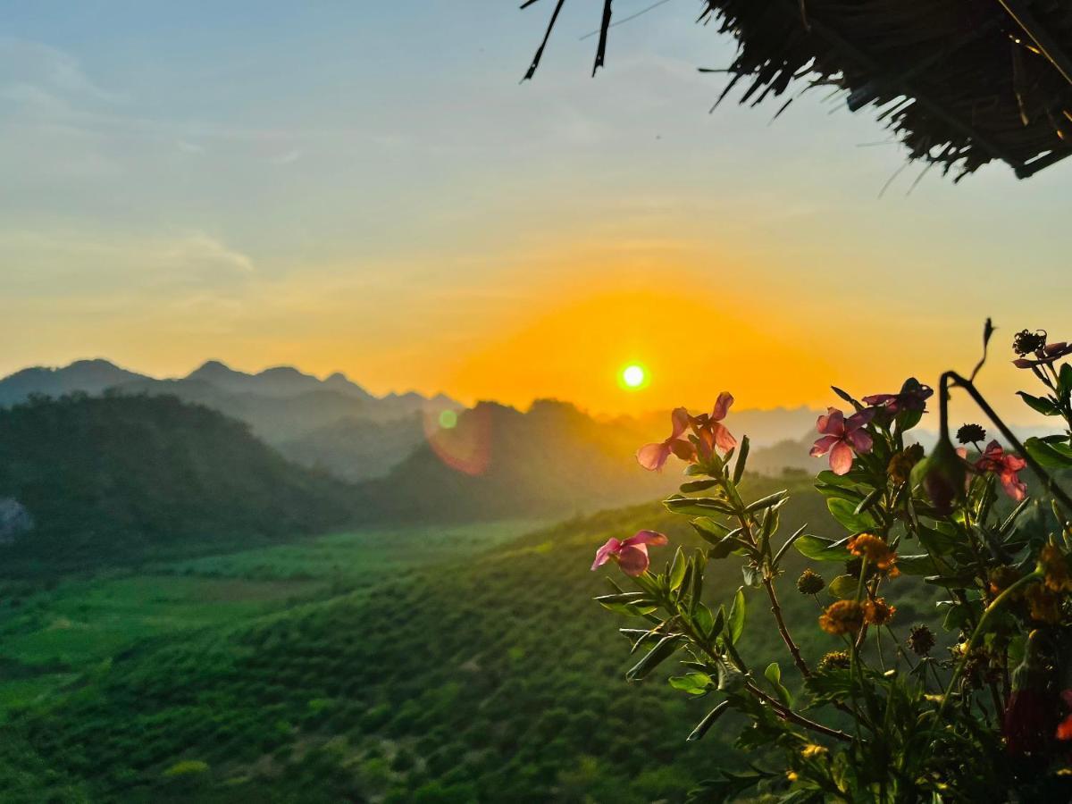 Ferienwohnung Moc Chau Peachy Garden Exterior foto