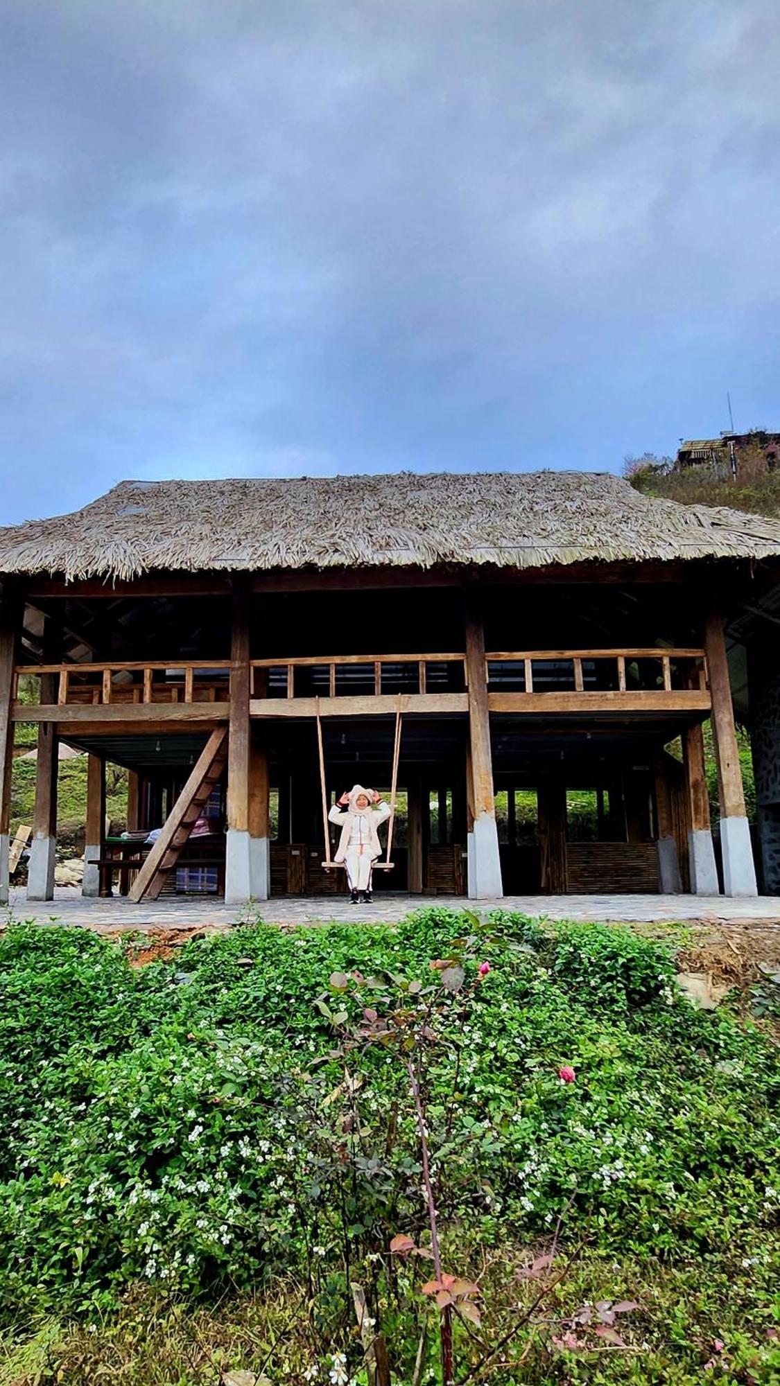 Ferienwohnung Moc Chau Peachy Garden Exterior foto