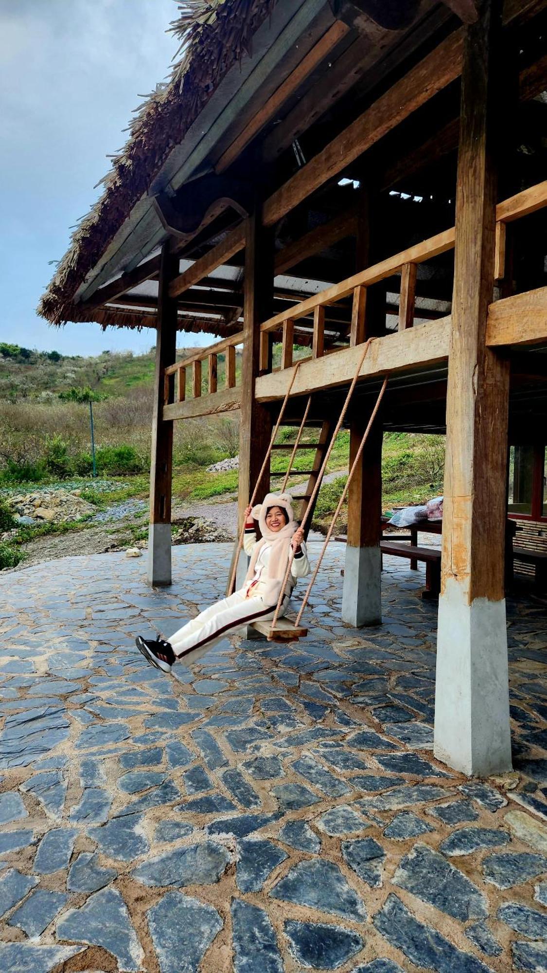 Ferienwohnung Moc Chau Peachy Garden Exterior foto
