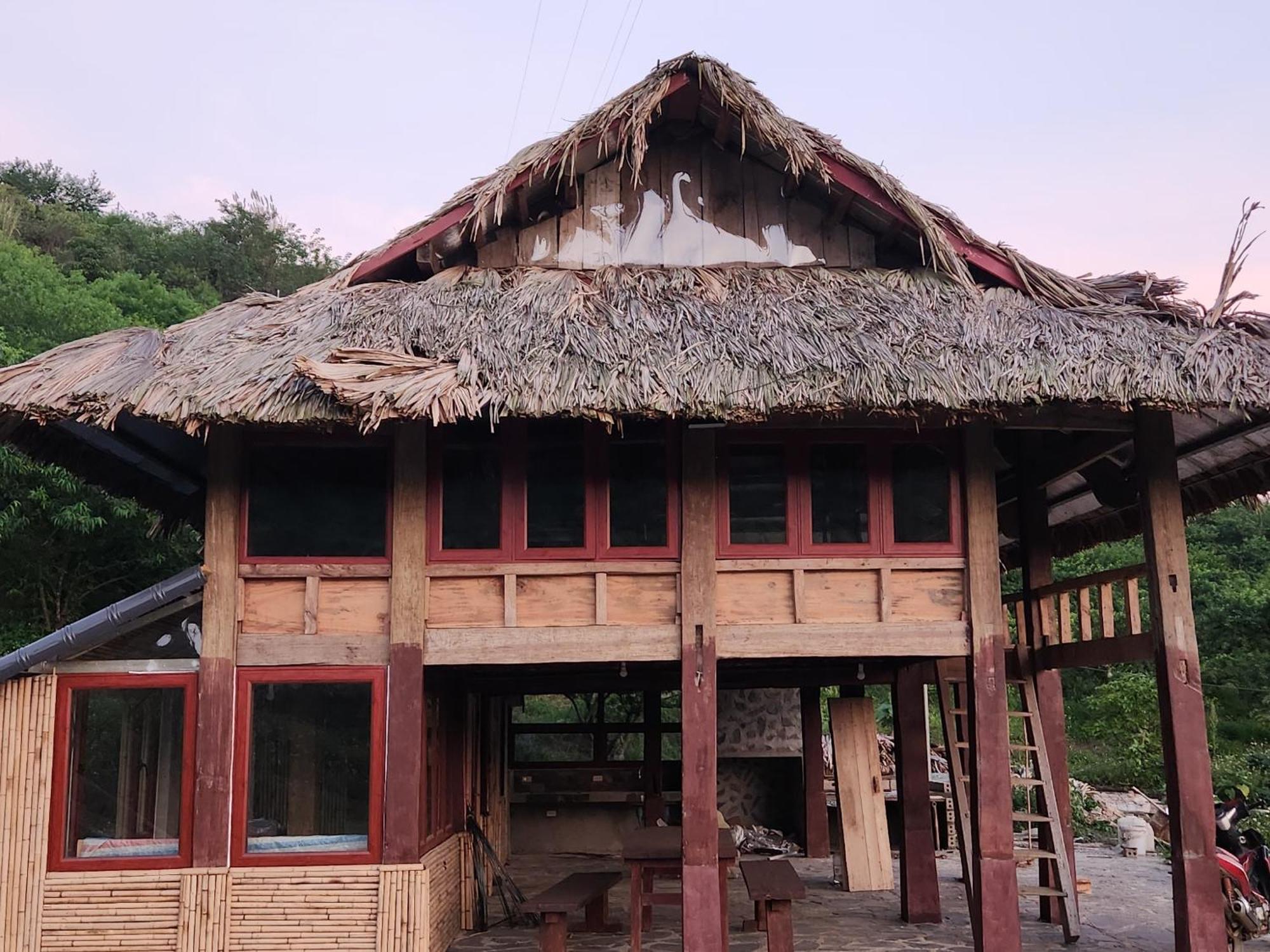 Ferienwohnung Moc Chau Peachy Garden Exterior foto